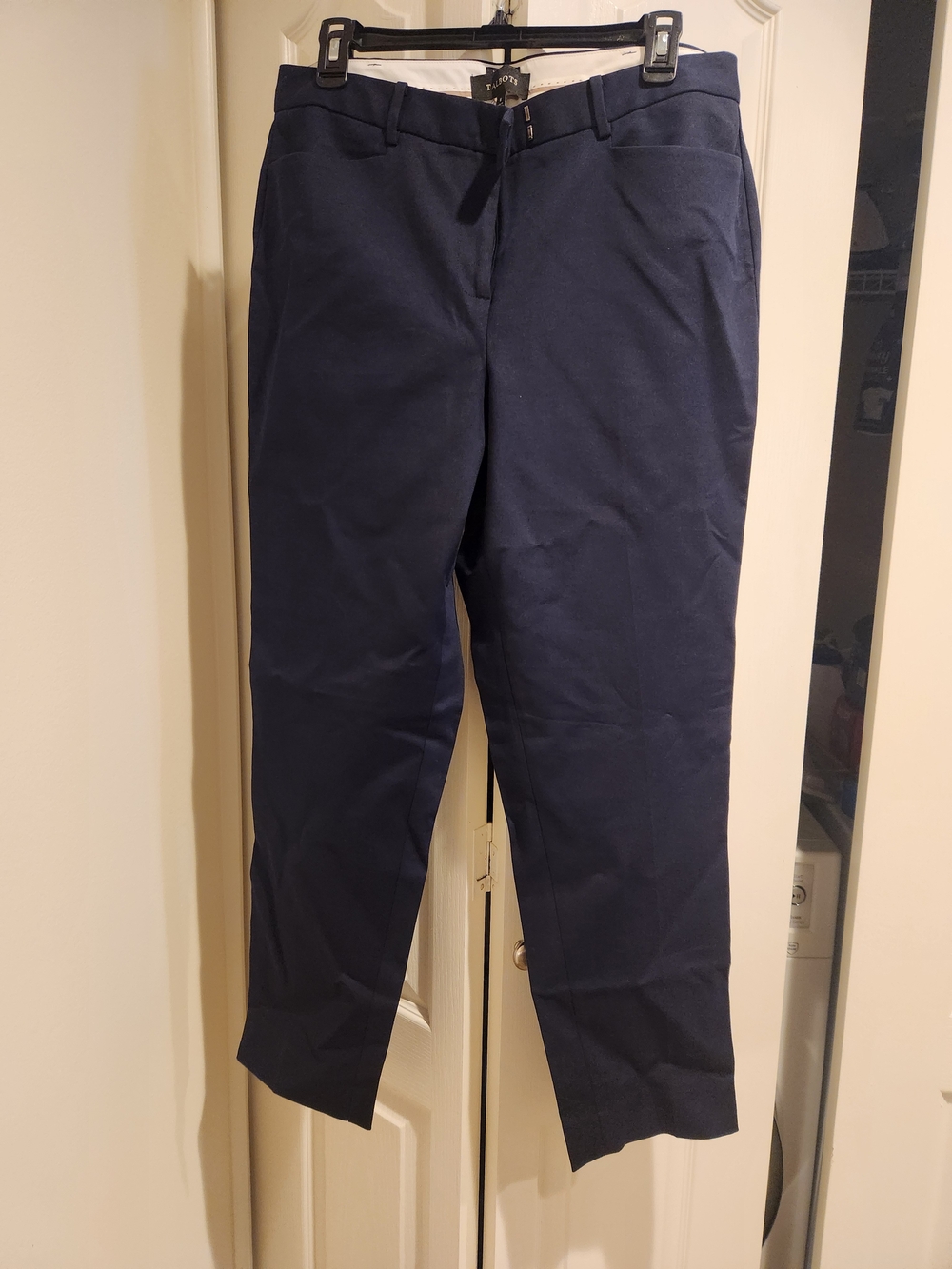 Talbots Navy Ankle Cropped Dress Pants